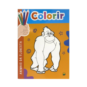 Livro p/ colorir desenhos de animais da floresta 0701 Todolivro
