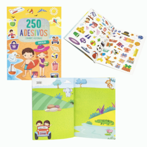 Livro criando historias 250 adesivos diversao ref 4258 Todolivro