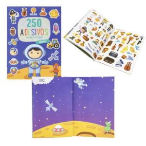 Livro criando historias 250 adesivos meninos ref 4274 Todolivro
