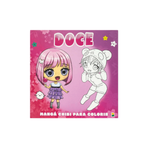 Livro manga chibi p/ colorir doce ref 2293 Todolivro