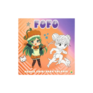 Livro manga chibi p/ colorir fofo ref 2307 Todolivro