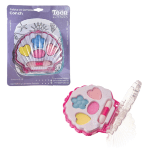 Paleta c/ 04 sombras maquiagem infantil concha ref 1123 Climaco