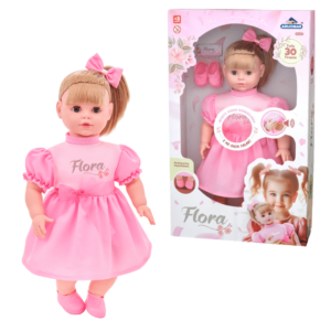 Boneca flora fala 30 frases ref319 Adijomar