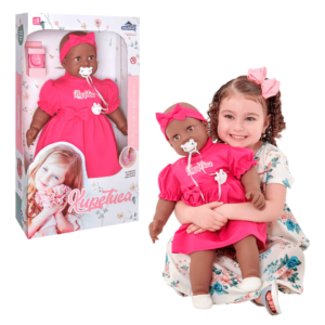 Boneca xupetuca 65cm negra ref 417 Adijomar