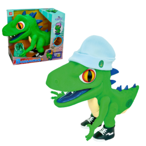 Brinquedo dinossauro 39cm bobssauros fantoche c/som 926 Adjomar