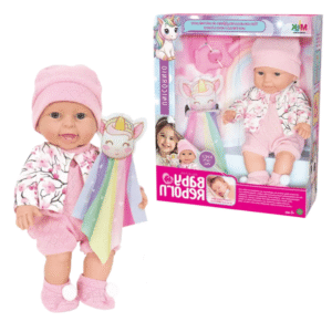 Boneca baby reborn unicornio ref 629 Milk
