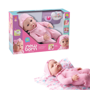 Boneca diver new born little faz xixi c/ macacao 8211 Divertoys
