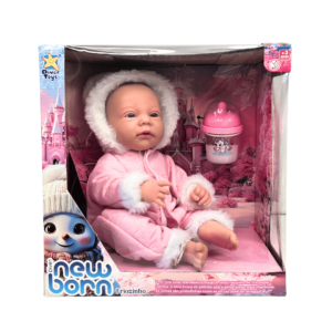 Boneca diver new born macacao friozinho ref 8333 Divertoys