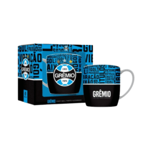 Caneca 300 ml porcelana times gremio ref 10823 JTX Comercio