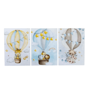 Jogo c/ 03 quadros decorativos 40x60cm ref tc46 Brisa Artes