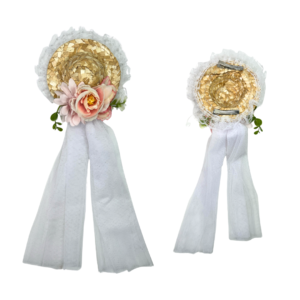 Enfeite cabelo mini chapeu junino c/ veu ref 10219 Winth