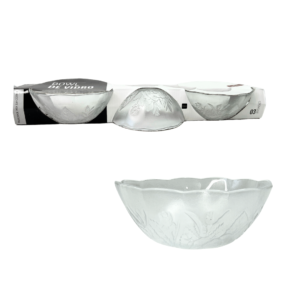 Jogo c/ 03 tigelinhas 200ml vidro transparente 21851 Wellmix