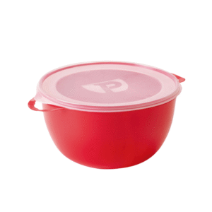 Organizador 10 lts redondo multiuso c/ tampa cereja 1248 Pratic