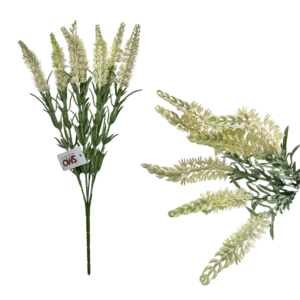 Buque c/ 07 galhos de lavanda artificial 44cm ref 4370 SMO Import