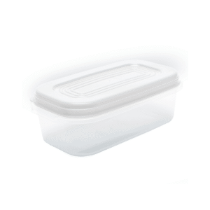 Pote 3,2 lts retangular plastico tampa branca 16bc Maximaplastic