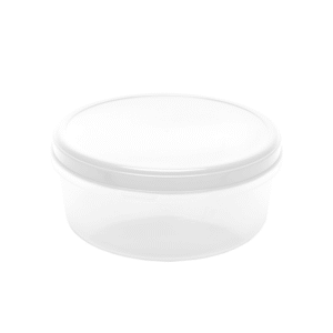 Pote 3,8 lts redondo plastico tampa branca 18bc Maximaplastic