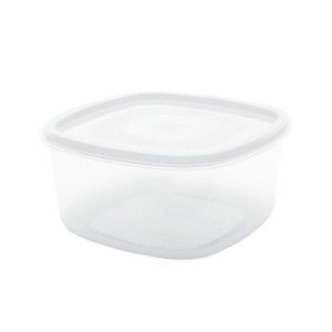 Pote 3,3 lts quadrado plastico tampa branca 29bc Maximaplastic