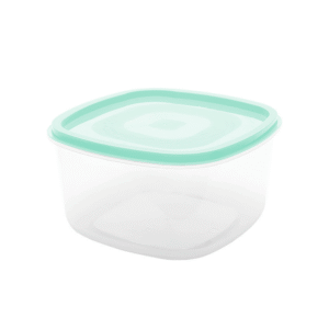 Pote 3,3 lts quadrado plastico tampa verde 29vd Maximaplastic