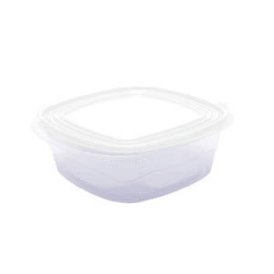 Pote 3,1 lts quadrado c/aba plastico tpa branca 49b Maximaplastic