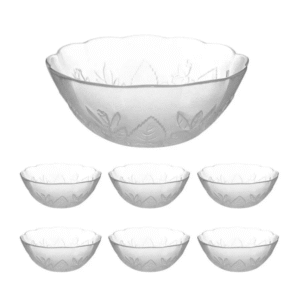 Jogo sobremesa c/ 07 pcs vidro sofia ref v1032b01 Lehavi