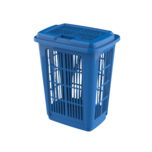 Cesto telado 30 lts azul c/ tampa ref 361 Uninjet