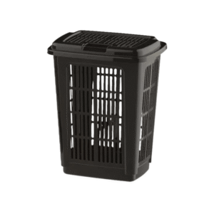 Cesto telado 30 lts preto c/ tampa plastico ref 502 Uninjet