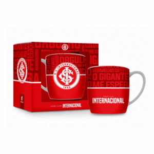 Caneca 300 ml porcelana times internacional 10824 JTX Comercio