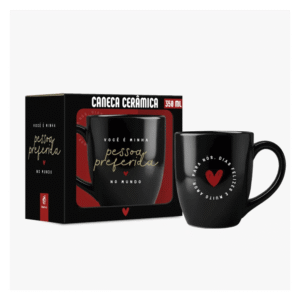 Caneca 350 ml ceramica prime pessoa preferida 14487 JTX Comercio