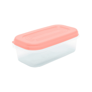 Pote 3,2 lts retangular plastico tampa rosa 16sl Maximaplastic