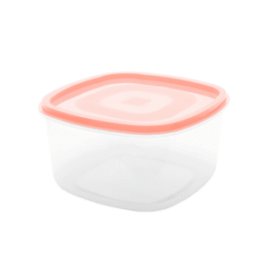 Pote 3,3 lts quadrado plastico tampa rosa 29sl Maximaplastic