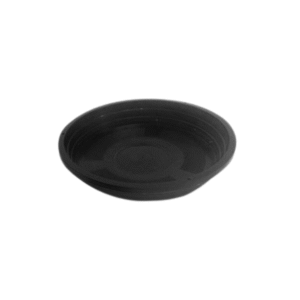 Prato n 20 plastico preto para vaso flor ref 6993 Inplast