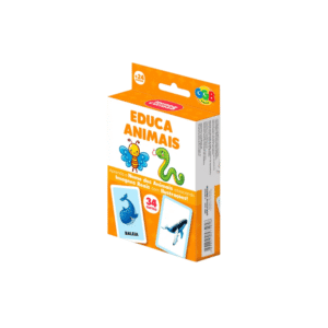 Jogo educa mais animais c/ 34 cards ref 1131 GGBplast