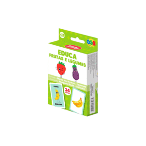 Jogo educa frutas e legumes c/ 34 cards ref 1132 GGBplast