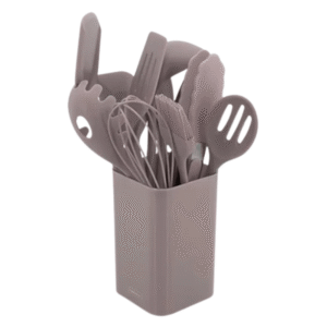 Conjunto c/ 12 utensilios cozinha silicone ivory 13981 Wellmix