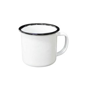 Caneca 350 ml esmaltada branco ref 18148 Wellmix