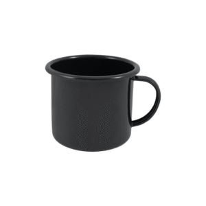 Caneca 350 ml esmaltada preto ref 18149 Wellmix