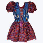 Vestido infantil tecido quadrilha ref 465 Anjo