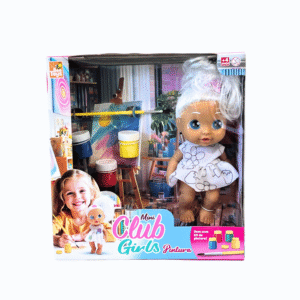 Boneca mini club girls c/ tintas p/ pintura ref 1068 Rotobrinq