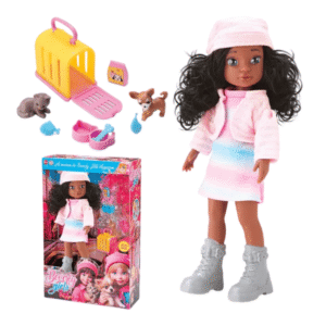 Boneca beverly girls lover negra ref 1071 Rotobrinq