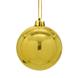 Bola de natal decorativa 14cm dourada ref ntb1007D Fartex