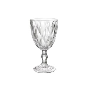 Taca 340 ml vidro diamond ref 1017 Qhouse