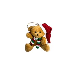 Enfeite decorativo de natal 12cm ursinho ref nat0170 Muliart