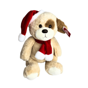 Urso de pelucia 25cm decorativo de natal ref  nat0260 Multiart