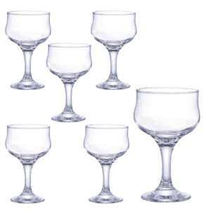 Jogo c/ 06 tacas 300ml vidro sobremesa barcelona 680735 Ruvolo