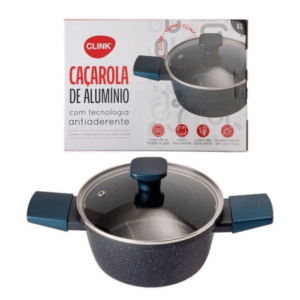 Cacarola n 24 antiaderente 4,0lts inducao tpa vidro ck6396 Clink