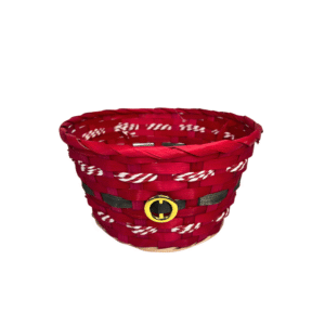 Cesta 23x12cm red decorativa natal bambu ref ntw30021 Fartex