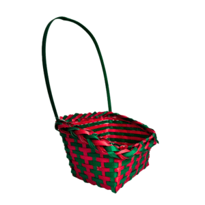 Cesta 23x19cm ret decorativo natal bambu ref ntw30033 Fartex