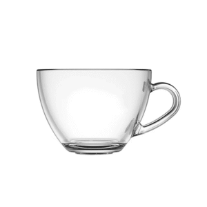 Xicara 250ml cha vidro transnparente sem pires 15405 Inga Import