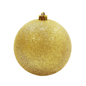 Bola de natal decorativa 15cm glitter dourado ref ntb20103 Fartex
