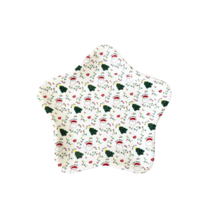 Bandeja 27x24,5cm estrela plastico natal ref ntw12022 Fartex
